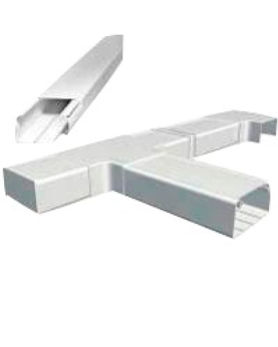 Короб 120х50 мм со съемной перегородкой, 2 метра, белый LANMASTER (LAN-CT120x50-WH) в Иваново Аксессуары для лотков Pintop.ru