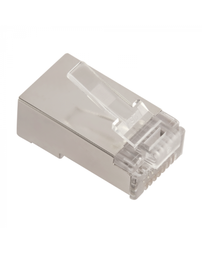 LANMASTER (LAN-EZ45-8P8C/S5E-100) - Коннектор RJ45 тип EZ, 8P8C, STP, Cat.5e, универсальный, покрытие 50 микрон,100 шт. в Иваново Коннекторы Pintop.ru