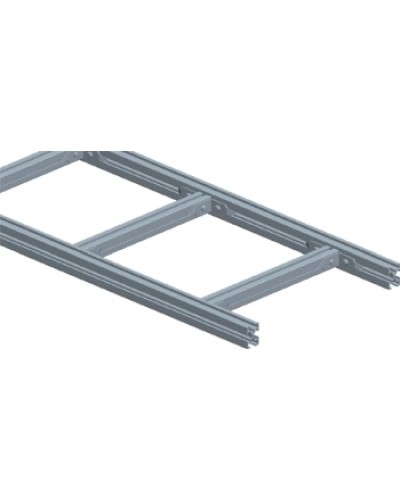 Лоток лестничный, прямая секция шириной 200 мм, алюминий (3 м) LANMASTER LAN-LTA200 в Иваново Кабельные лотки Pintop.ru