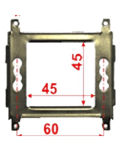 Суппорт металлический 45х45 для Mosaic LANMASTER LAN-MF45x45 в Иваново Аксессуары для кабель-канала Pintop.ru