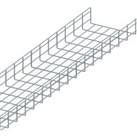 Лоток проволочный 100х100мм, Ф3.8мм, оцинкованный (3 м) LANMASTER LAN-MT100x100-3.8EZ