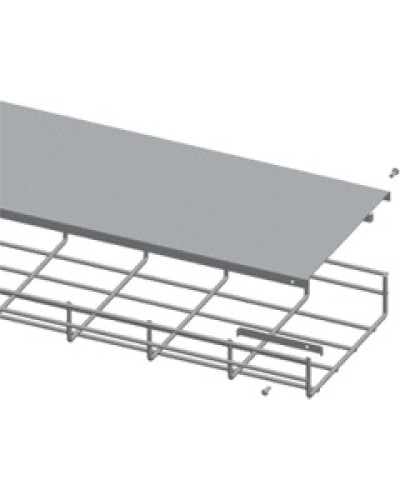 Крышка для лотка шириной 400мм, 1м. LANMASTER LAN-MT-AB400-EZ в Иваново Аксессуары для лотков Pintop.ru