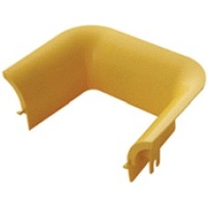 Накладка оптического лотка торцевая 120 мм, желтая LANMASTER LAN-OT120-TS