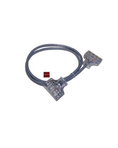 Патч-корд 110 тип - 110 тип, 1 пара, категория 6, 1 м, серый LANMASTER LAN-P4-P4-1.0/6 в Иваново Патч-корды и пигтейлы Pintop.ru