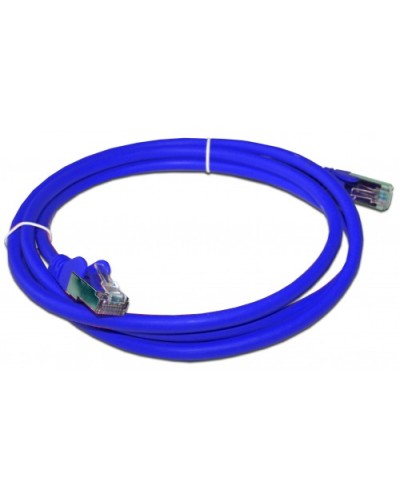 Патч-корд RJ45 - RJ45, 4 пары, FTP, категория 6A, 3 м, синий, LSZH LANMASTER LAN-PC45/S6A-3.0-BL в Иваново Патч-корды и пигтейлы Pintop.ru