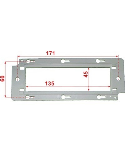 Пластиковый суппорт для установки 45х135 LANMASTER (LAN-PF45x135) в Иваново Коммутационные изделия Pintop.ru