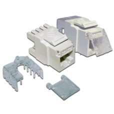 Вставка Keystone Tooless RJ-45, категория 5e, белая, без инструмента LANMASTER LAN-TK45U5E/180-WH
