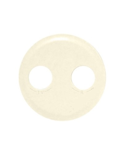 Лицевая панель для розетки TV/FM слоновая кость Celiane Legrand 066232 в Иваново Аксессуары для кабель-канала Pintop.ru