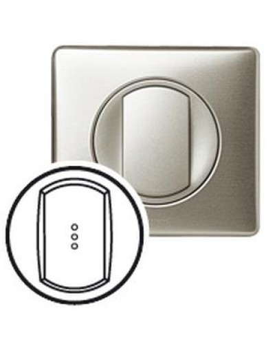 Лицевая панель для выключателя с индикацией титан Celiane Legrand 068303 в Иваново Аксессуары для кабель-канала Pintop.ru