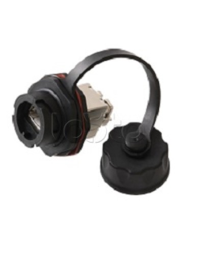 Индустриальный модуль-вставка NIKOMAX, Кат.6a (Класс Ea), 500МГц, RJ45/8P8C, 110/KRONE, T568A/B, экранированный, IP67, с защитной крышкой, черный NIKOMAX (NMC-KJSA2-IS-BK) в Иваново Модули Keystone Pintop.ru