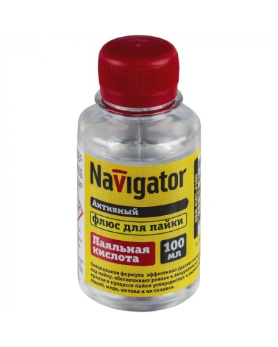 Флюс Navigator 93 263 NEM-Fl01-F100 (паяльная кислота, 100 мл) в Иваново Аксессуары для кабель-канала Pintop.ru