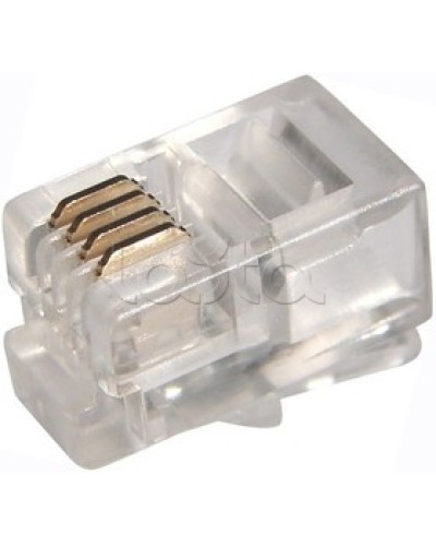 Джек телефонный 6P4C (100шт/уп) PROCONNECT 05-1012-3 в Иваново Коннекторы Pintop.ru