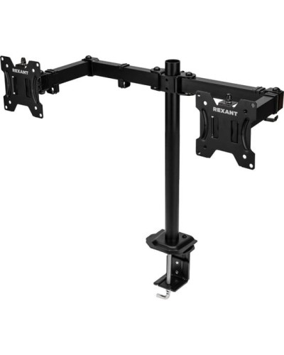Кронштейн для двух мониторов 13-32, одно колено настольный, серия офис REXANT 38-0356 в Иваново Системы видеонаблюдения Pintop.ru