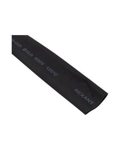 Термоусаживаемая трубка 15.0 / 7.5 мм черная (100 м/бухта) REXANT (49-1506) в Иваново Монтажные материалы Pintop.ru