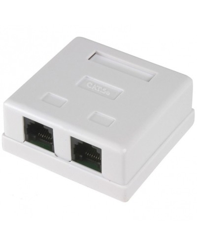 Розетка RJ-45 UTP двухпортовая (25шт/уп) REXANT 03-0151 в Иваново Проходные адаптеры RJ-45 и разветвители Pintop.ru