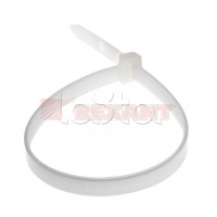 Хомут-стяжка нейлоновый, многоразовый 8x300 мм СКМ-300 белый (100шт/уп) REXANT 07-0309