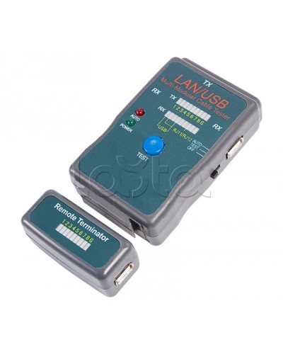 Тестер кабеля универсальный RJ-45+USB (HY-251454CT) REXANT 12-1011 в Иваново Тестеры для систем видеонаблюдения Pintop.ru