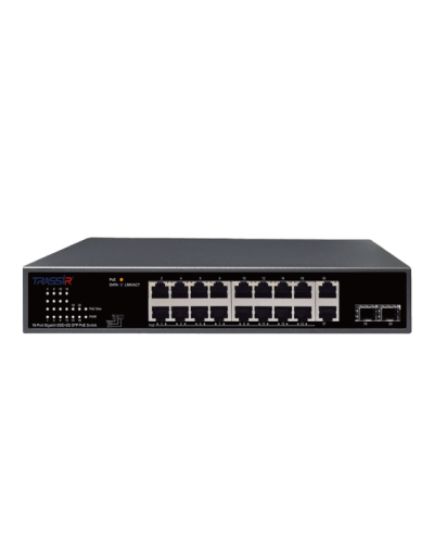 Неуправляемый коммутатор DSSL TRASSIR TR-NS14202S-185-16POE в Иваново Коммутаторы Pintop.ru