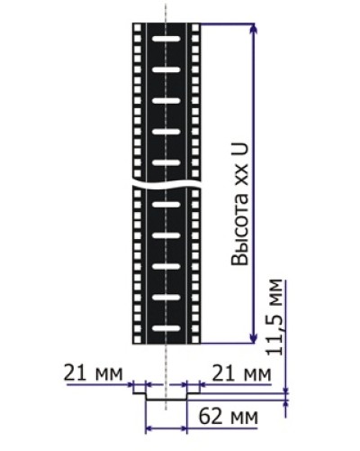 Направляющие для шкафов TWT-CBE-TRMP-22U в Иваново Полки для шкафов и стоек Pintop.ru