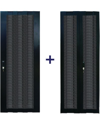 Комплект дверей 42U, 800 мм, черный, передняя - перфорированная, задняя - распашная перфорированна TWT TWT-CBB-DR42-8x-S-P1 в Иваново Аксессуары для стоек и шкафов Pintop.ru