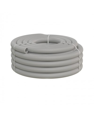 Труба ПНД-FRUF гофрир. тяжелая, с зондом, без галогена, трудногорючая, атмосферостойкая,цвет серый, диам. 40мм (20м) Экопласт (21140HFR-UF) в Иваново Труба гофрированная Pintop.ru