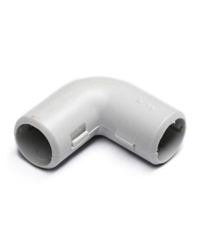 Угол 90° (из двух частей) для труб D16 мм, без галогена Экопласт 41216HF в Иваново Повороты, муфты, тройники Pintop.ru