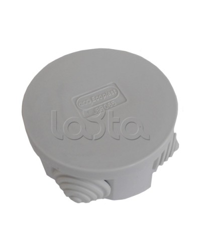 Коробка распределительная о/п с крышкой D65х35 мм, 4 вых. Экопласт 44004-1 в Иваново Распределительные коробки Pintop.ru