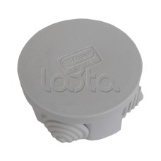 Коробка распределительная о/п с крышкой D65х35 мм, 4 вых., без галогена Экопласт 44004HF