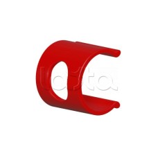 Клипса для крепления наклеек с калиброванными отверстиями D25 (50шт.), цвет красный Экопласт (49626-50)