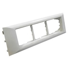 Суппорт для 3 розеток 45х45 или 6 модулей 22.5х45 для кабель-канала серии ARC-LAN Экопласт 573916