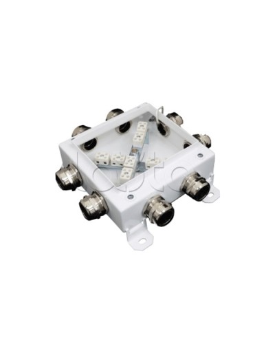 Коробка монтажная огнестойкая Гефест КМ-О (12к*6,0)-IP66 1212, 8 вводов 123х123х6 в Иваново Распределительные коробки Pintop.ru