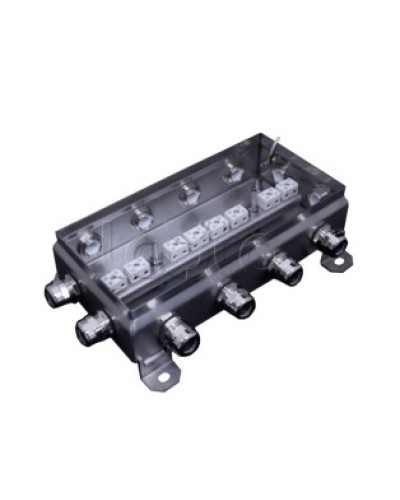 Коробка монтажная огнестойкая Гефест КМ-О (16к*6,0)-IP66 1224нерж, 12 вводов 123х240х60 в Иваново Распределительные коробки Pintop.ru