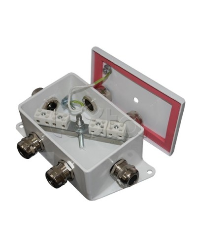 Коробка монтажная огнестойкая Гефест КМ-О (4к)-IP66-d, шесть вводов 120х80х68 в Иваново Распределительные коробки Pintop.ru