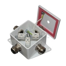 Коробка монтажная огнестойкая Гефест КМ-О (6к*6,0)-IP66, три ввода 80х80х68