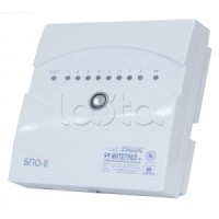 Блок проводной объектовый Интеграл + БПО-8 в сборе с ИБП