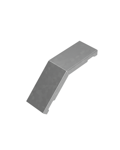 Крышка внешнего вертикального угла 45 гр. 50 мм ПЛЮС INOX304 КМ-Профиль (KVLplus45-50 INOX304) в Иваново Аксессуары для лотков Pintop.ru