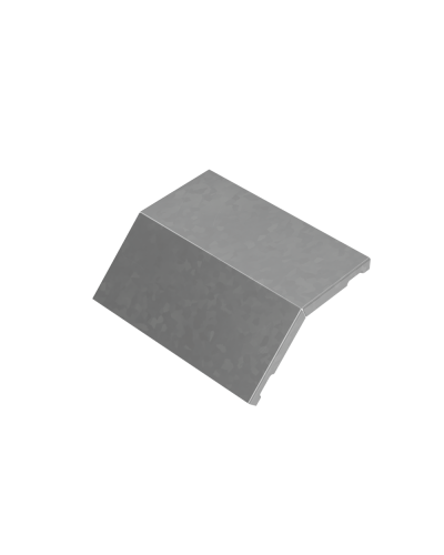 Крышка внешнего вертикального угла 45 гр. 200 мм ПЛЮС HD КМ-Профиль (KVLplus45-200 HD) в Иваново Аксессуары для лотков Pintop.ru