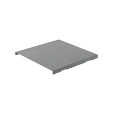 Крышка на угол внешний вертикальный 50х200 мм с разворотом трассы на 180 гр. "ПЛЮС" INOX304 КМ-Профиль (KVLTDplus90-50-200 INOX304)