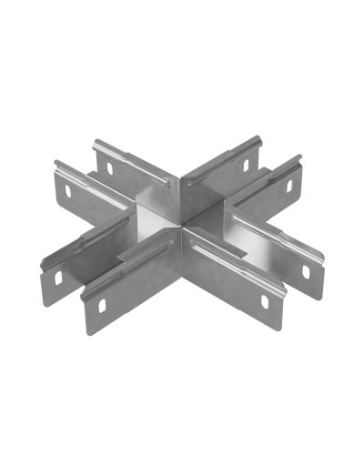 Х-разветвитель прямой 50х50 мм ПЛЮС HD КМ-профиль (PXDplus50-50 HD) в Иваново Аксессуары для лотков Pintop.ru