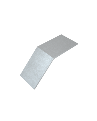 Крышка лестничного вертикального внешнего угла 45 гр. 800 мм HD85 КМ-профиль (KLVL45-800 HD85) в Иваново Аксессуары для лотков Pintop.ru