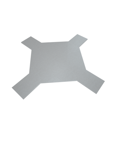 Крышка лестничного Х-разветвителя 100 мм INOX304 КМ-Профиль (KLXD100 INOX304) в Иваново Аксессуары для лотков Pintop.ru