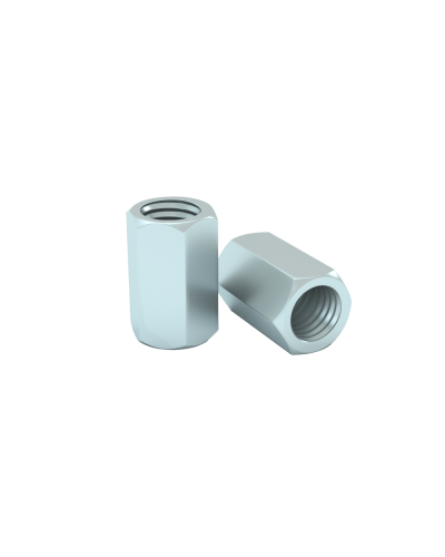 Гайка соединительная М8 DIN 6334 (упак. 50 шт) КМ-Профиль (MS8) в Иваново Крепеж Pintop.ru