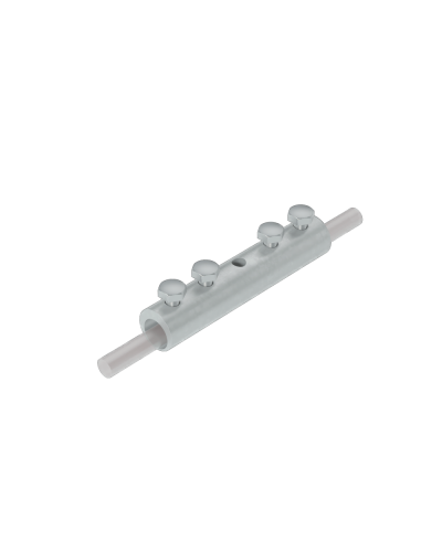 Четырехболтовой сквозной соединитель прутка Ø 5-10 мм КМ-Профиль (4SS-D5-10) в Иваново Крепеж Pintop.ru
