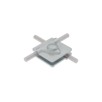 Универсальный соединитель для прутка Ø 5-10 мм с 2 пластинами 40х40 мм TD КМ-Профиль (2USM-D5-10 TD)