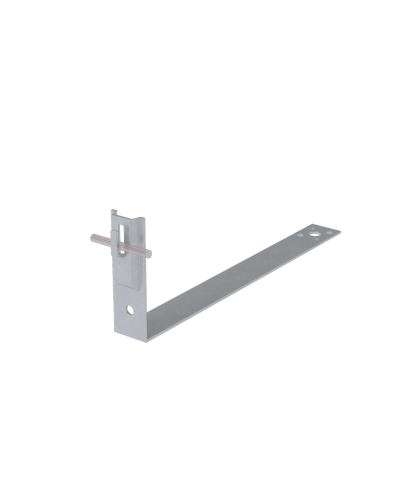 Черепичный держатель зажимной на обрешётку для прутка Ø 5-8 мм L380 мм H100 мм КМ-Профиль (CDZO-L380-D5-8) в Иваново Держатели, клипсы, скобы Pintop.ru