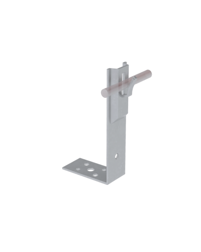 Угловой держатель зажимной для прутка Ø 5-8 мм H80 мм TD КМ-Профиль (UDZ-H80-D5-8 TD) в Иваново Монтажные материалы Pintop.ru