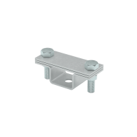 Универсальный держатель на мостовой опоре для полосы до 40 мм с 2 пластинами КМ-профиль (UDMO2-B40)