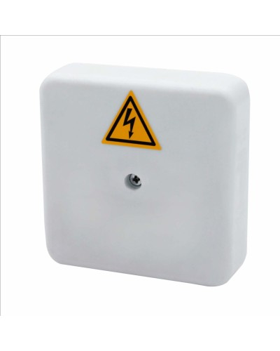 Коробка распределительная огнестойкая КРОПС-П0, IP41, габаритные размеры 75х75х20 мм, для кабелей сечением до 4 мм2, 4 клеммы КМ-Профиль (FRJB-KM-P0-4-04-КРОПС-IP41) в Иваново Распределительные коробки Pintop.ru