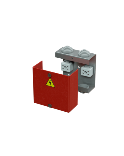 Коробка распределительная огнестойкая КРОПС, IP41, габаритные размеры 80х80х35 мм, для кабелей сечением до 6 мм2, 2 клеммы КМ-Профиль (FRJB-KM-ST1-6-02-КРОПС-IP41) в Иваново Распределительные коробки Pintop.ru