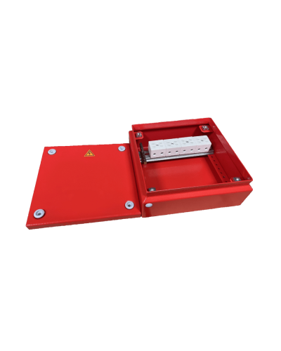 Коробка распределительная огнестойкая КРОПС, IP65, габаритные размеры 150х150х80 мм, для кабелей сечением до 6 мм2, 6 клемм КМ-Профиль (FRJB-KM-ST5-6-06-КРОПС-IP65) в Иваново Распределительные коробки Pintop.ru